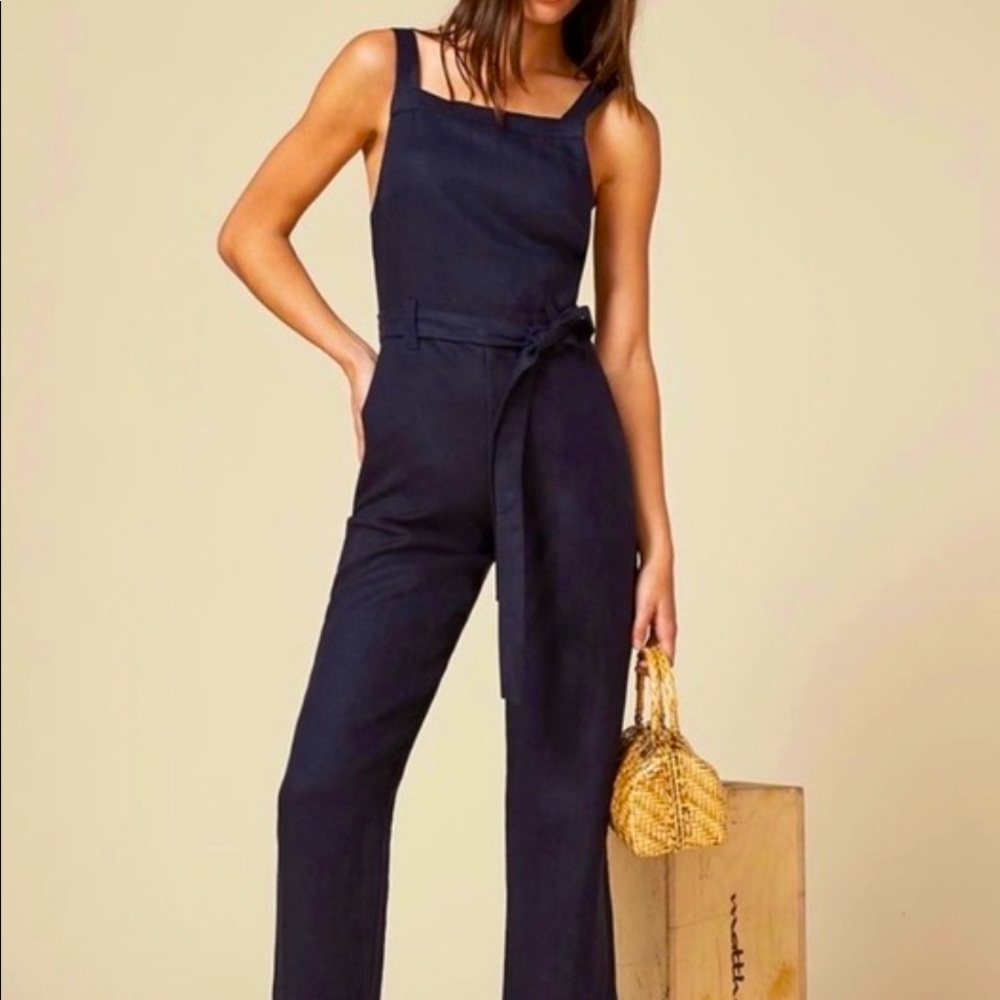 BNWT Reformation Lunna 100% linen jumpsuit XS